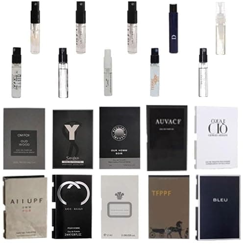 Assorted designers Men's Designer Fragrance Sampler (10 vials)